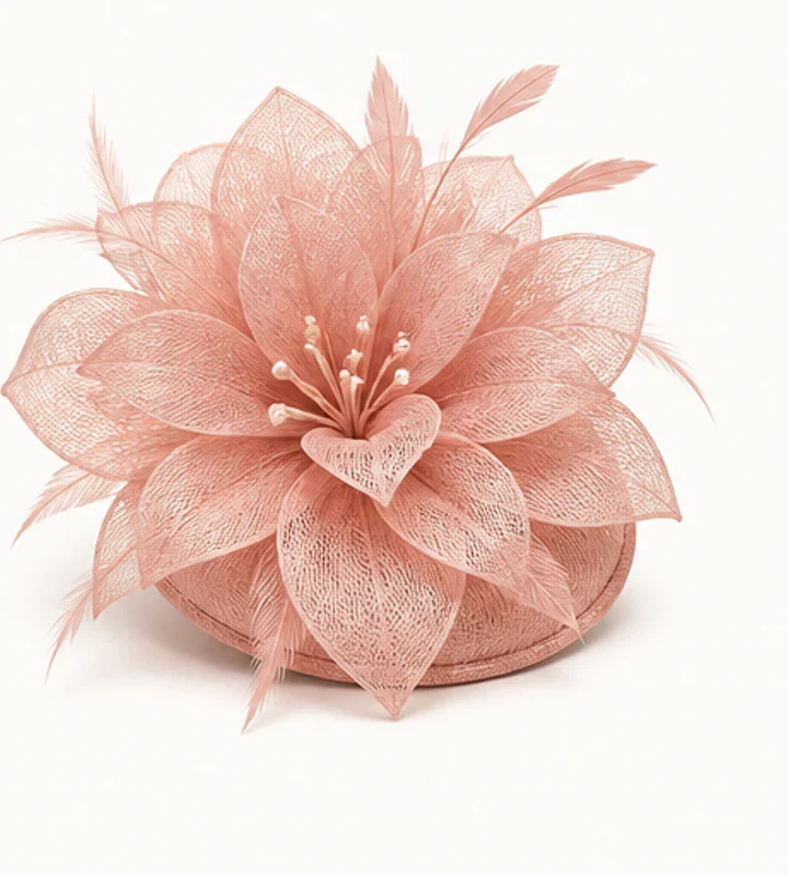 Blush Petal Wedding Fascinator - wedding and church fascinators in Nairobi