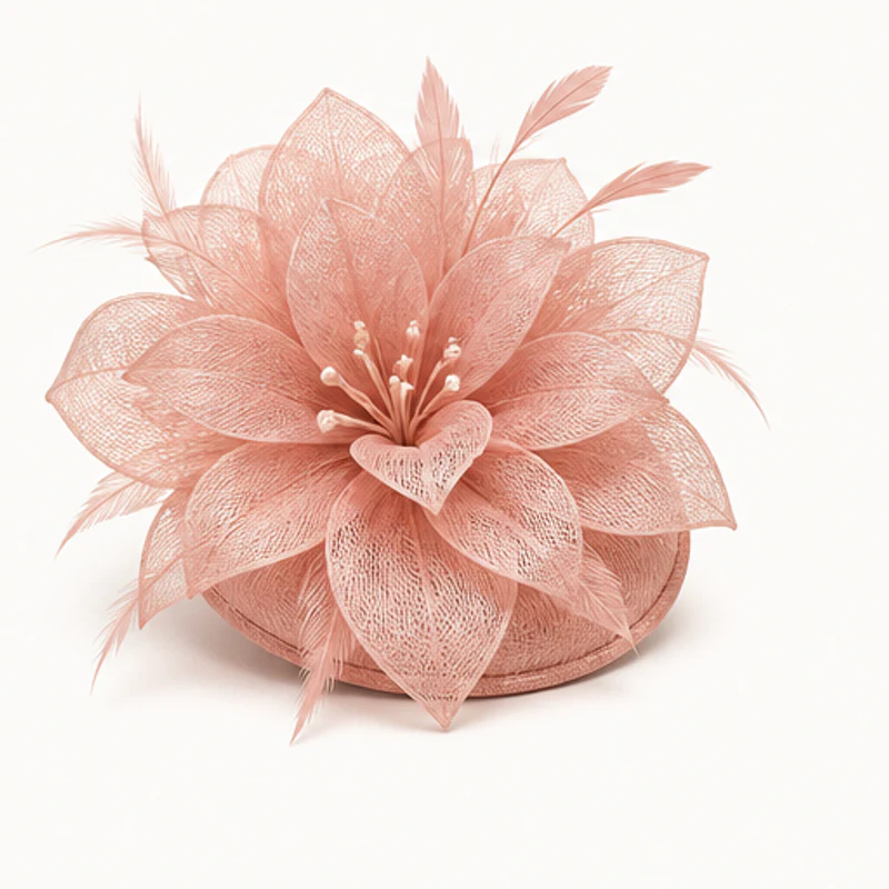 Blush Petal Wedding Fascinator - wedding and church fascinators in Nairobi