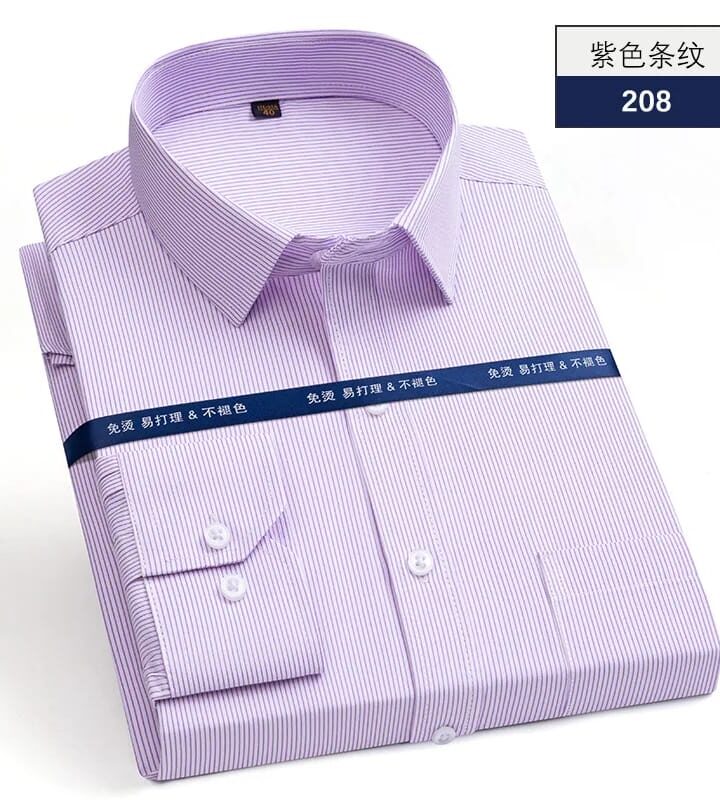 Purple Striped Long Sleeve Men’s Shirt - men's formal shirts in Nairobi