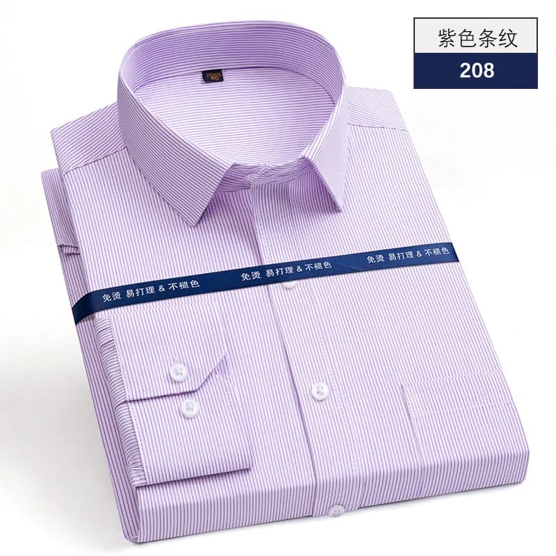 Purple Striped Long Sleeve Men’s Shirt - men's formal shirts in Nairobi