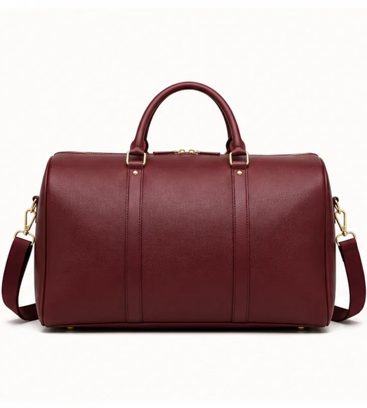 Burgundy Structured Weekender Bag - travel bags in Nairobi