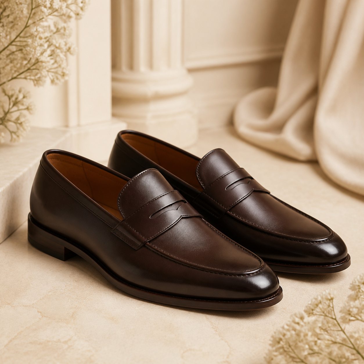 Dark Brown Wedding Loafers - fashion and occasion accessories in Nairobi