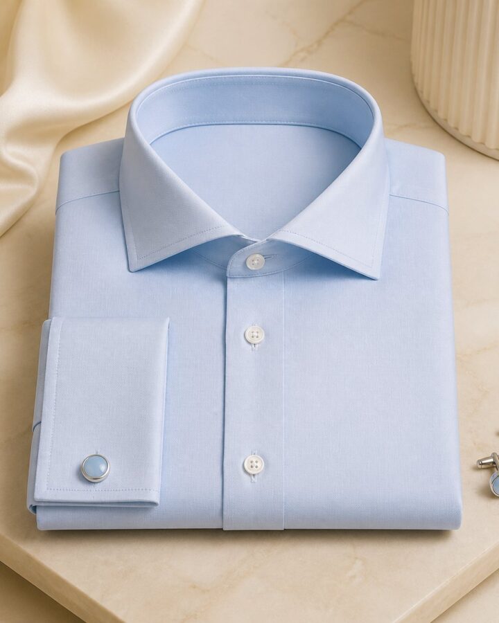 Pale Blue Wedding Shirt - men's formal shirts in Nairobi