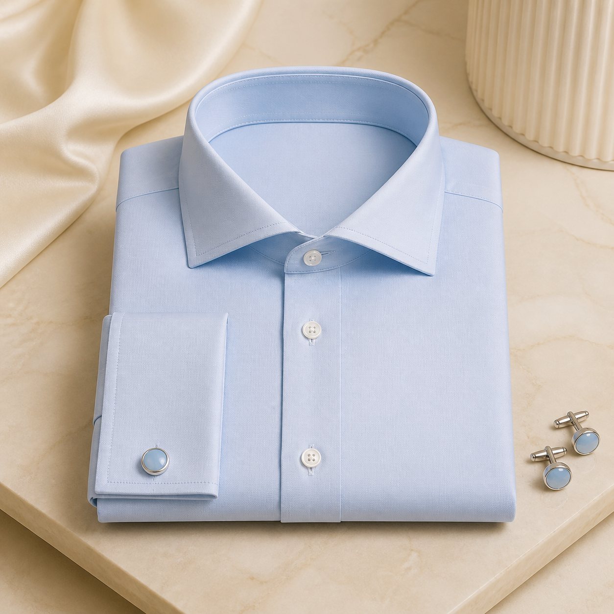 Pale Blue Wedding Shirt - men's formal shirts in Nairobi