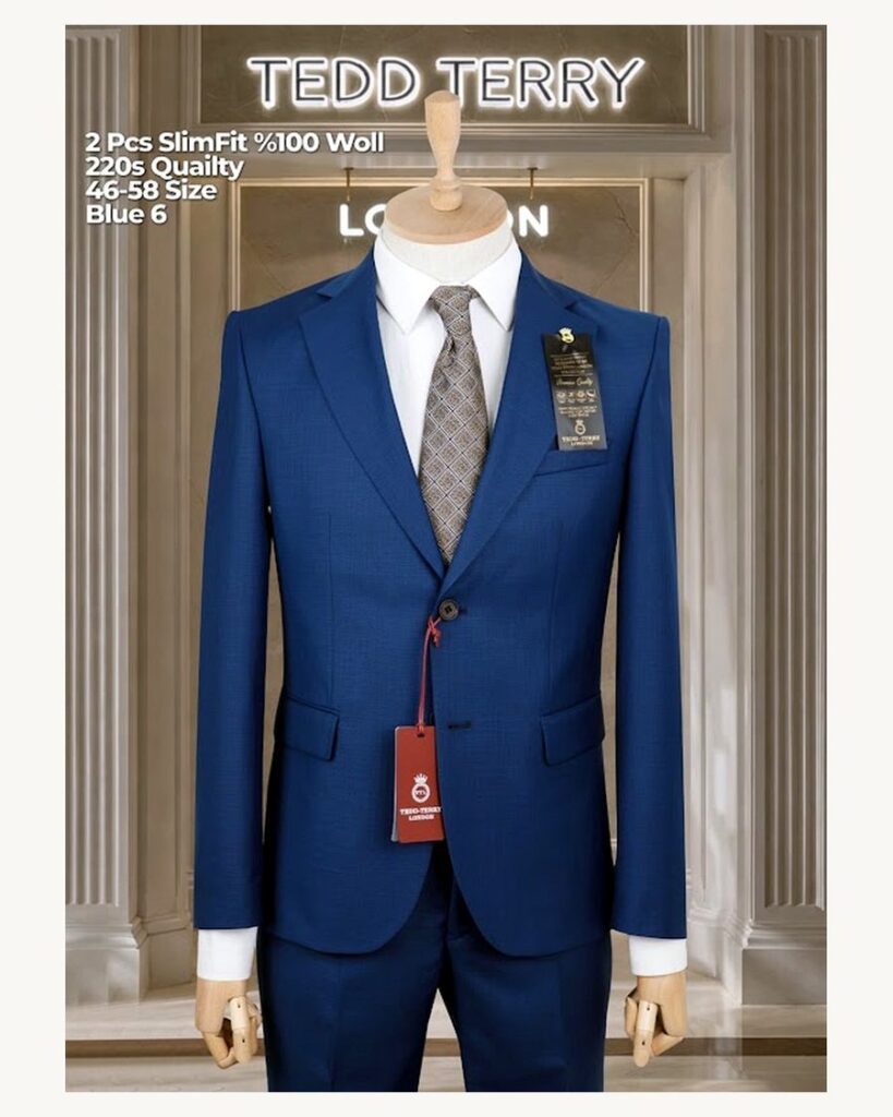 Blue men's suit for weddings, church and work at Trina Shoppy Nairobi