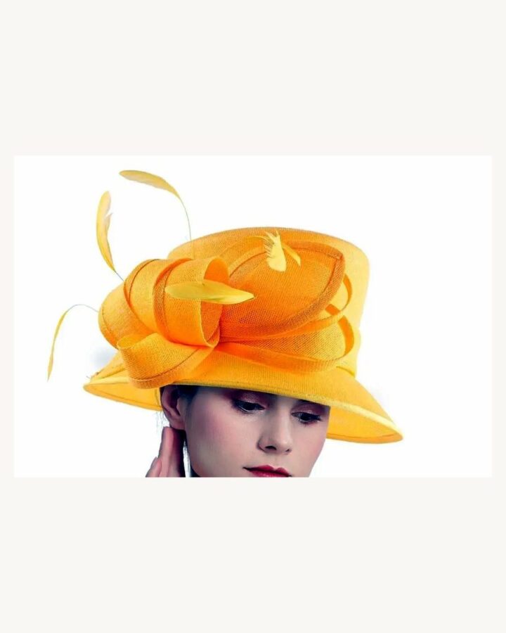 Orange Fascinator Occasion Hat - wedding and church fascinators in Nairobi