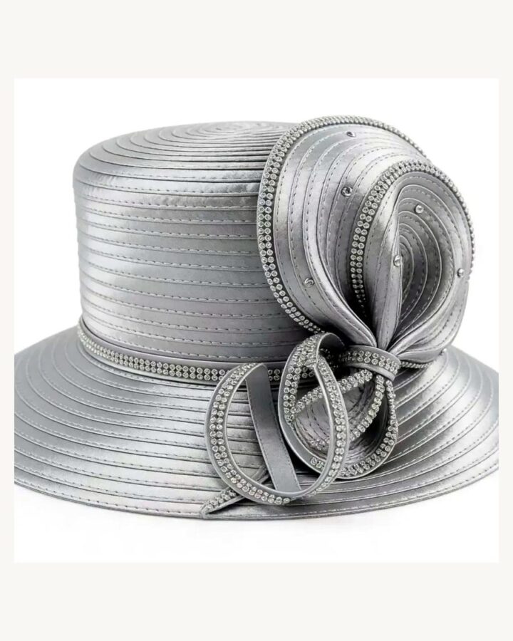 Silver Bow Occasion Hat - church and wedding hats in Nairobi