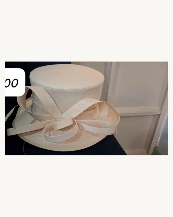 Cream Bow Brim Occasion Hat - church and wedding hats in Nairobi