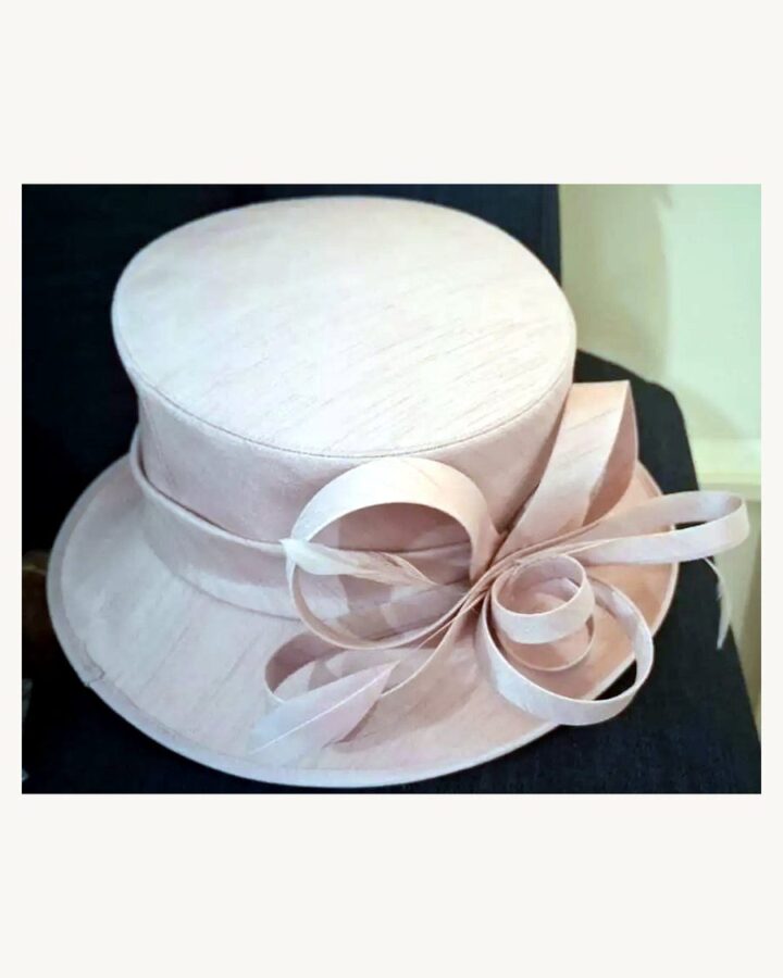 Ivory Blush Bow Brim Occasion Hat - church and wedding hats in Nairobi