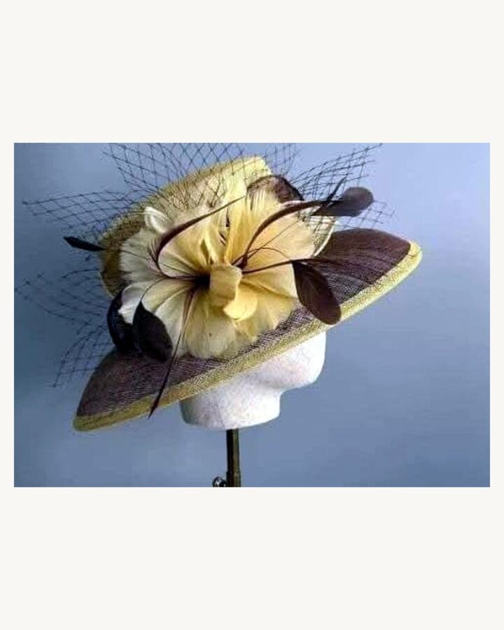 Cream Flower Fascinator Hat - wedding and church fascinators in Nairobi