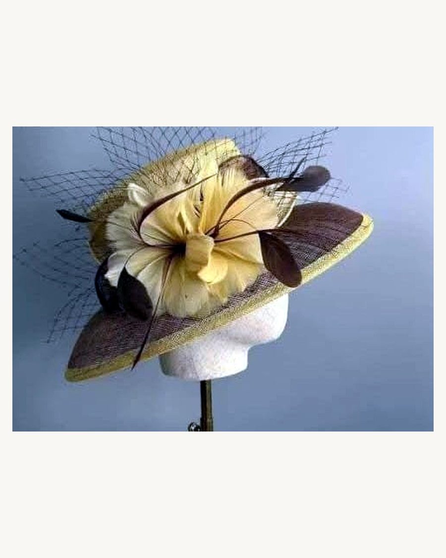Cream Flower Fascinator Hat - wedding and church fascinators in Nairobi